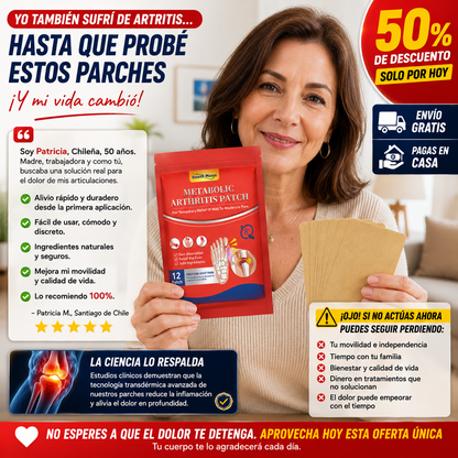 Compra 1 y Llévate 2 - Parches Naturales para Articulaciones ArtiCalm™ (36 unidades)
