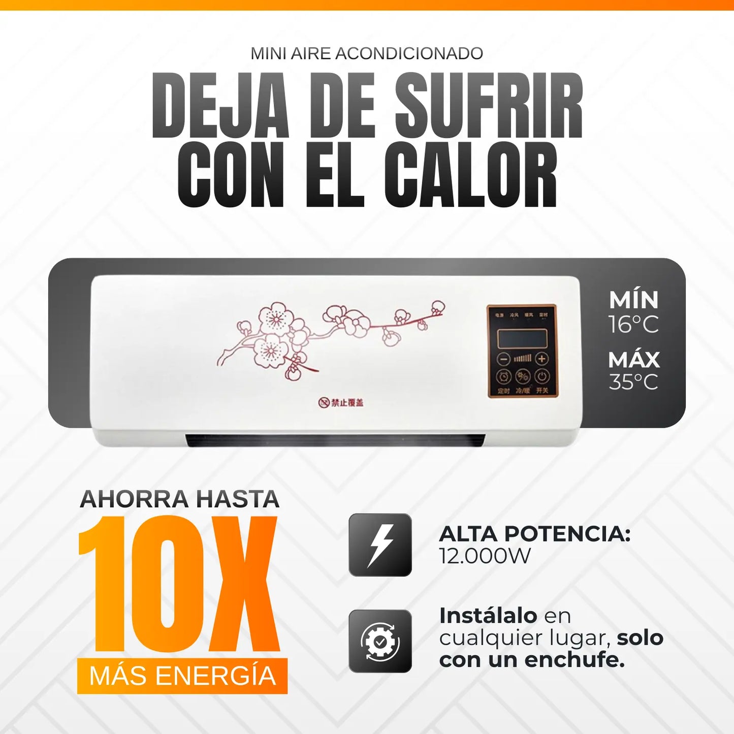 Mini Aire Acondicionado Portátil 2 en 1 TurboHielo - [CALIENTA Y ENFRÍA]