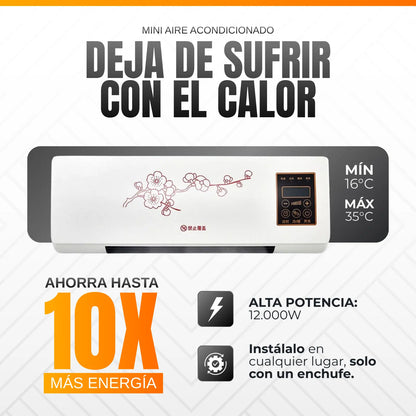 Mini Aire Acondicionado Portátil 2 en 1 TurboHielo - [CALIENTA Y ENFRÍA]